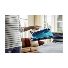 Philips PerfectCare Compact GC7840 Steam Iron 2400W - Efficient, Lightweight, & Stylish Blue and White Design
